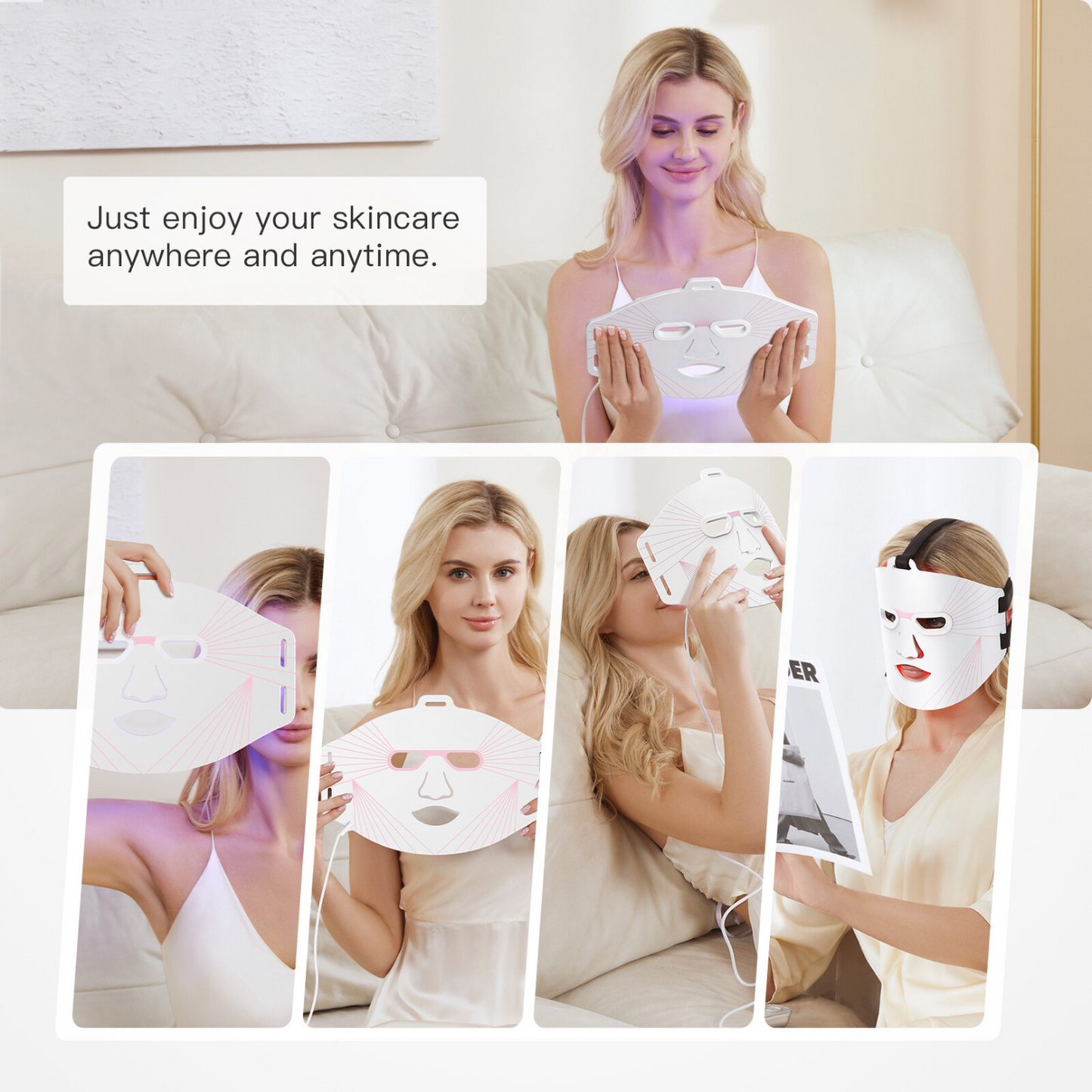 LED Therapie Masker - 3 kleuren