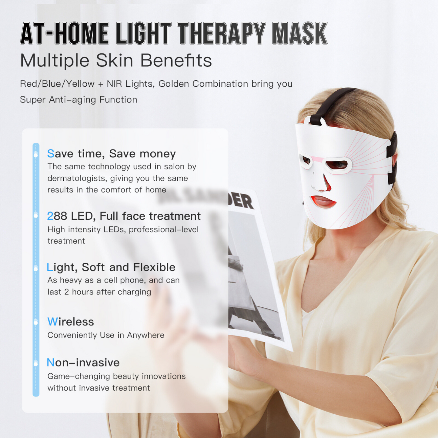 LED Therapie Masker - 3 kleuren